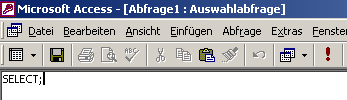 Anlegen einer SQL-Ansicht